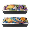 2pcs Feather Diamond Painting Glasses Box Eyeglasses Case Glasses Storage Case Kit