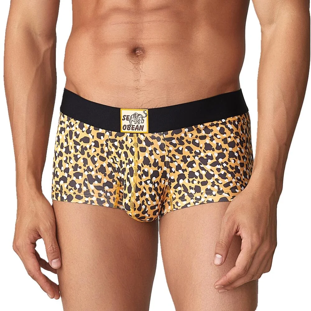 Aonga Cyber Monday Sales 2025 New Underwear Men's Boxer Briefs  Men Underpants Boxer Shorts Tiger Leopard Panties Boxers For Men aonga