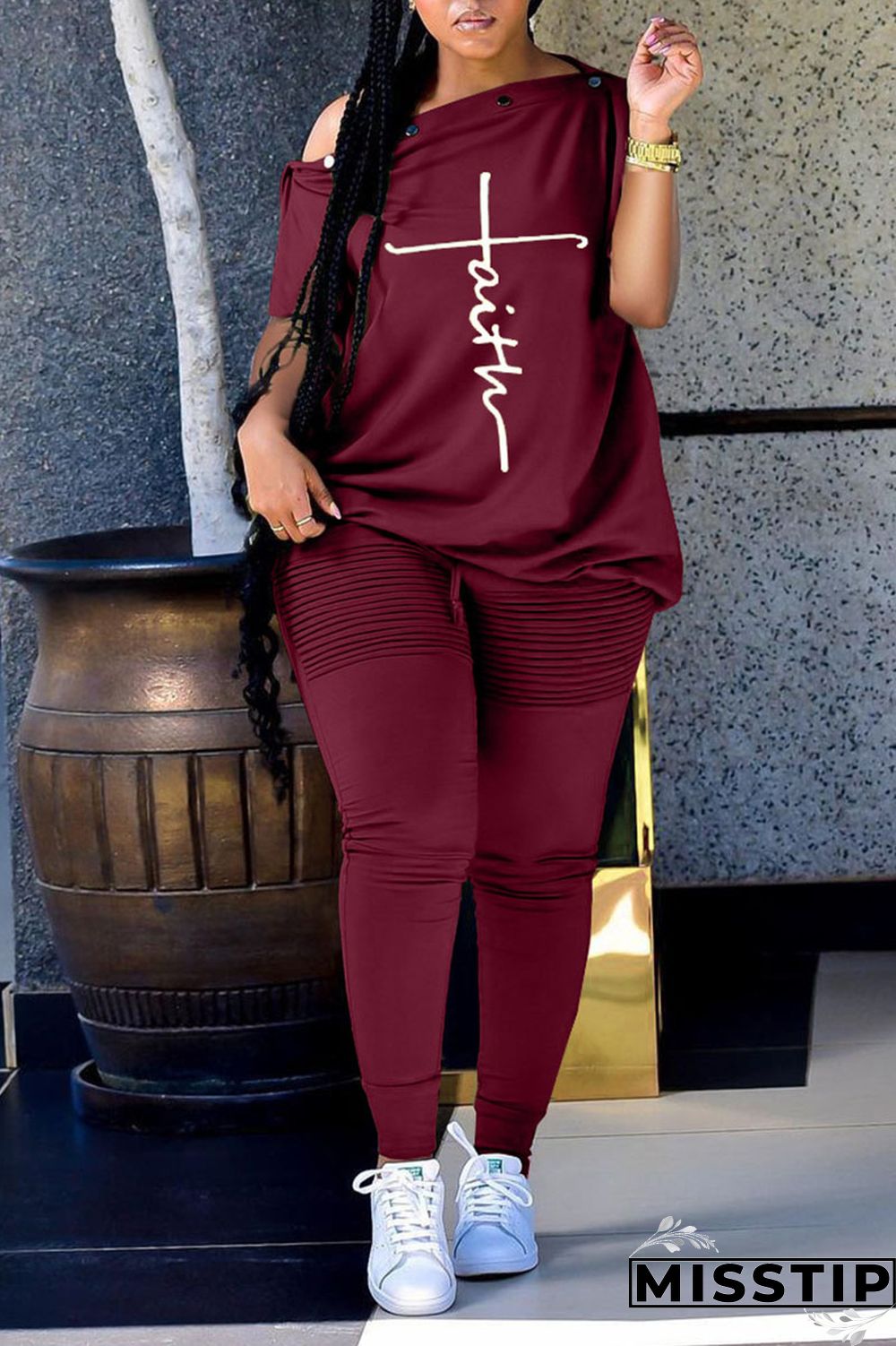 Army Green Casual Print Patchwork Oblique Collar Short Sleeve Two Pieces