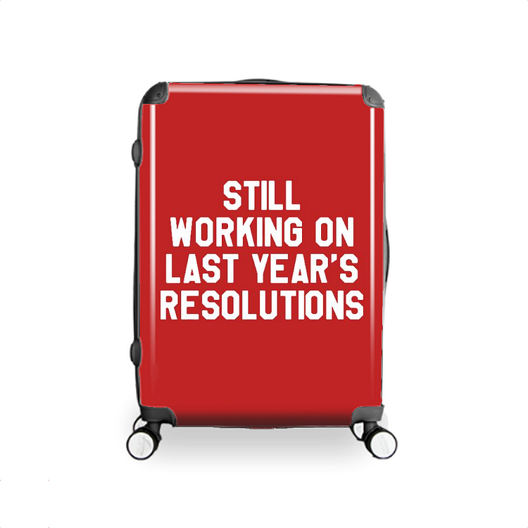 Last Year's Resolution, New Year Hardside Luggage