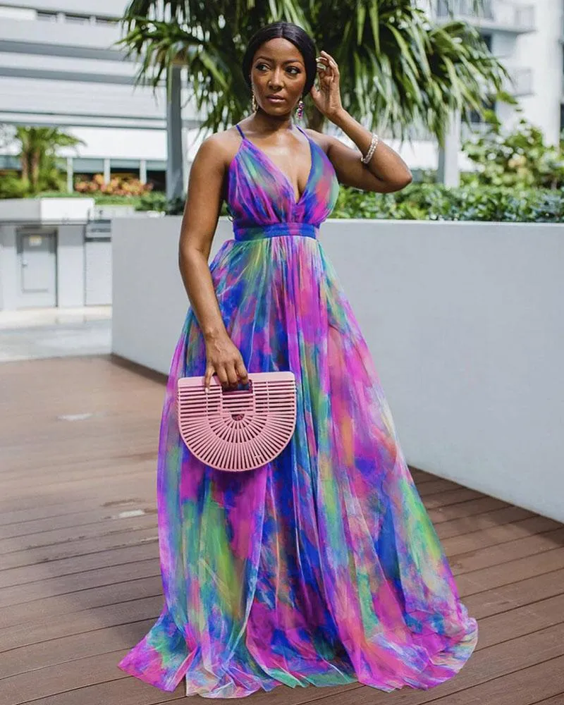 Spring Goddess Tiered Maxi Dress main image 0