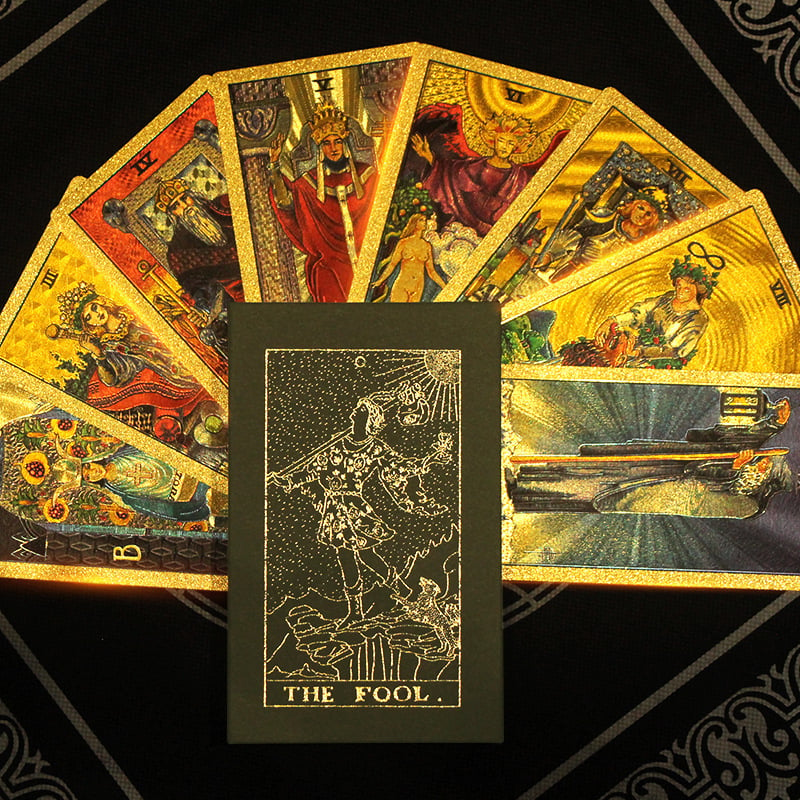 🔥Explore the Mystical World of Tarot Gold Foil Tarot