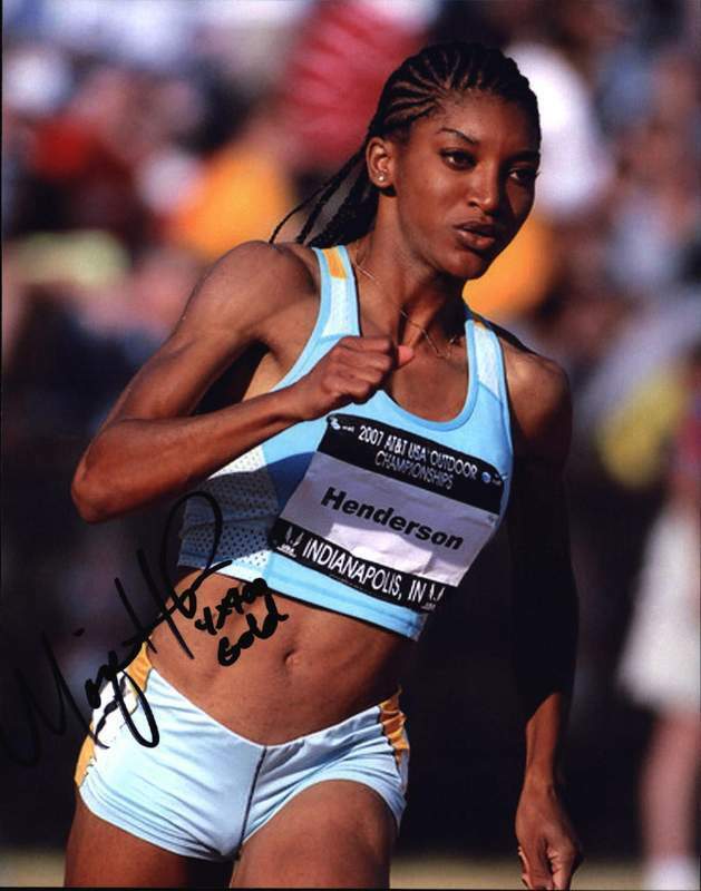 Monique Henderson authentic signed olympics 8x10 Photo Poster painting W/Cert Autographed 03