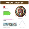 (US Only)Acrylic 2D Flat Indian Shield DIY Hanging Diamond Art Kits Wall Door Decoration