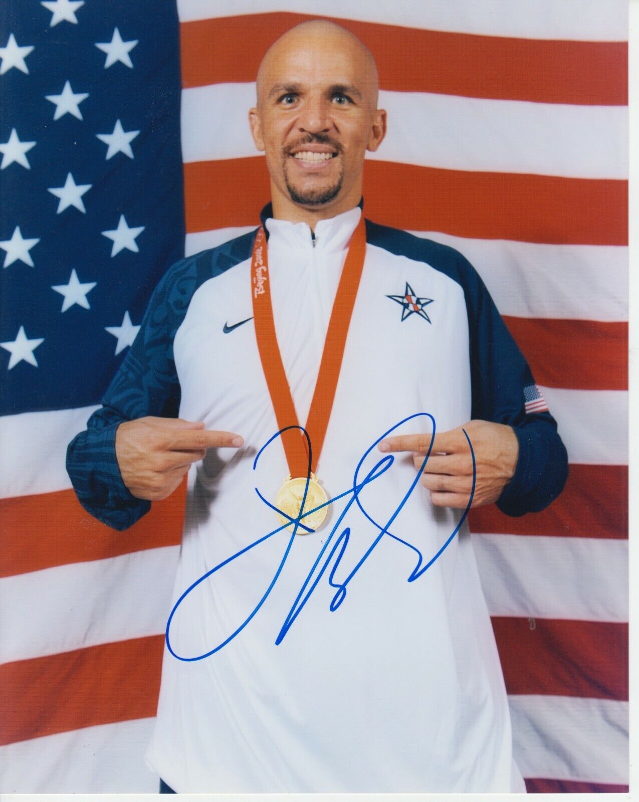 Jason Kidd Olympic Basketball #0 8x10 Signed w/ COA