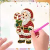 10PCS DIY Pearl Diamond Painting Christmas Fridge Magnets, Sparkling Rhinestone Refrigerator Magnet Craft Kit for Home Decor & Gifts