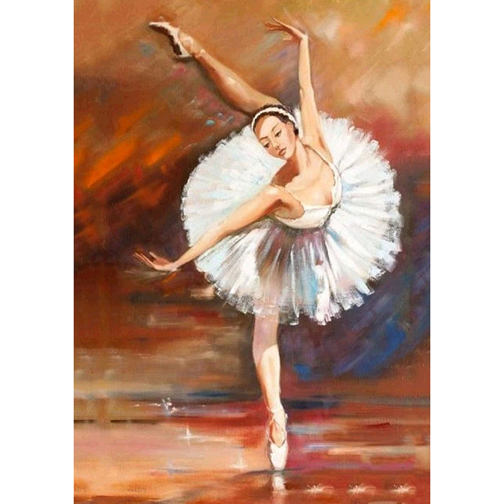 

30*40CM - Round Drill Diamond Painting - Ballet Dancer, 501 Original