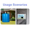 Ultrasonic Water Tank Liquid Level Meter with Temperature Sensor Time Display