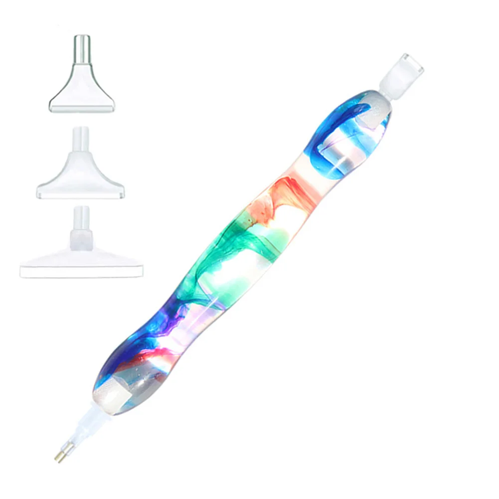 5D Resin Diamond Painting Pen with 5 Plastic Replacement Tips