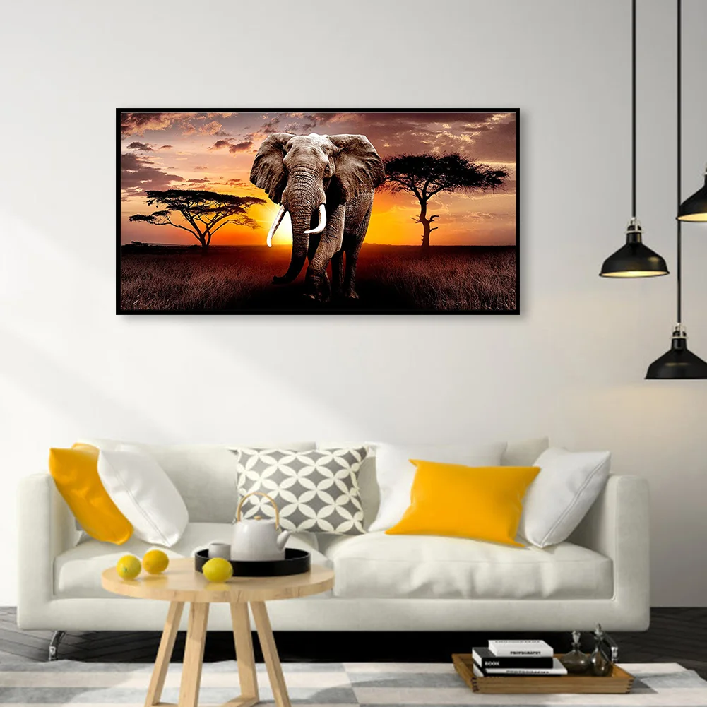 Diamond Painting - Full Round Drill - Elephant(80*40cm)