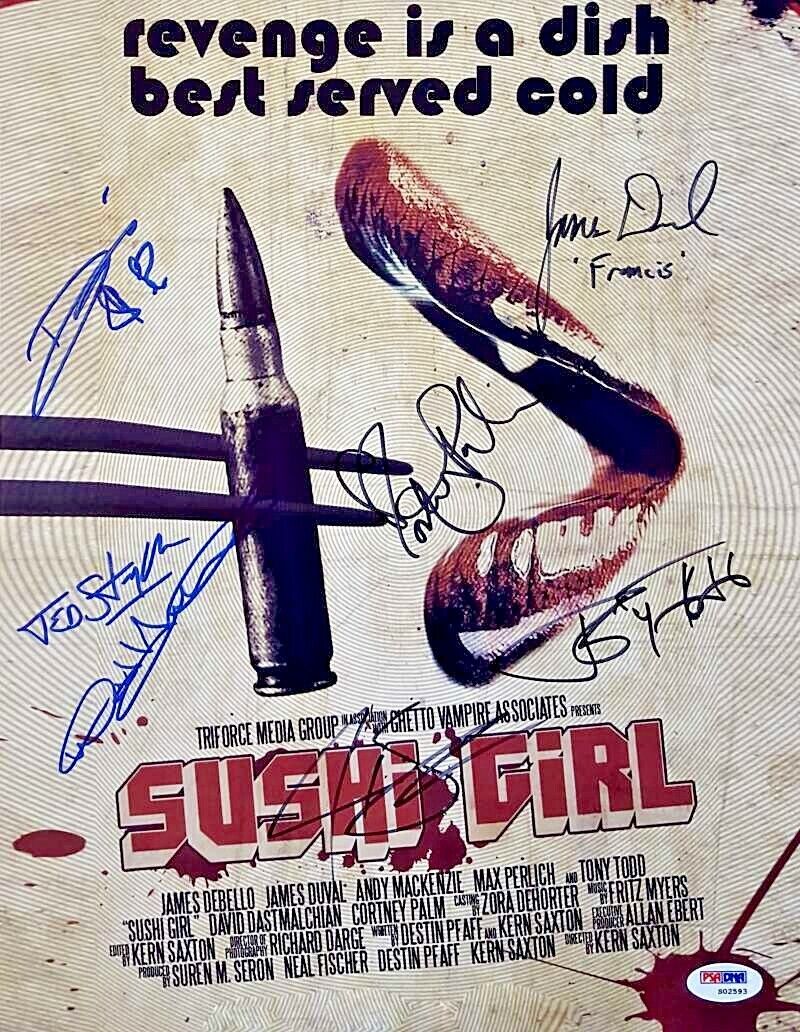 Sushi Girl cast signed 11x14 Photo Poster painting PSA COA Noah Hathaway, James Duval, Tony Todd