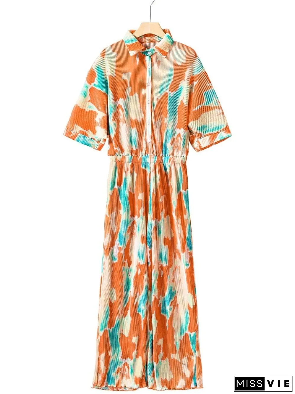 Casual Multicolor Printed Button Shirt Dress