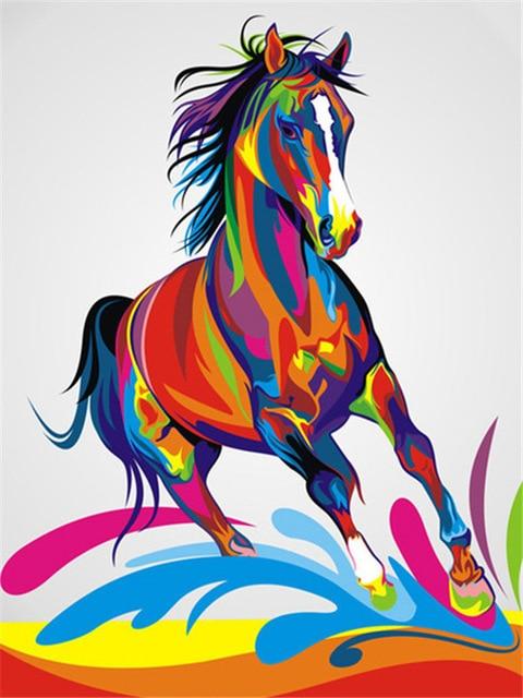 

Colorful Arabian Horse – Paint By Numbers - 40*50CM, 501 Original