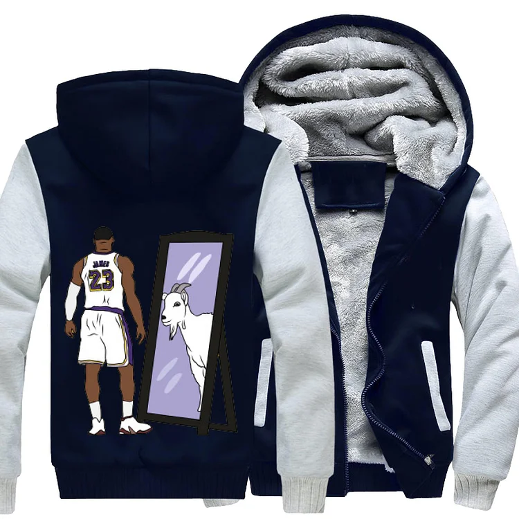 LeBron James Mirror GOAT, Basketball Fleece Jacket