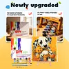 Framed Dalmatian Bear-Paint by Numbers Acrylic Painting 20*20CM With Color Box 3ML(12Colors)