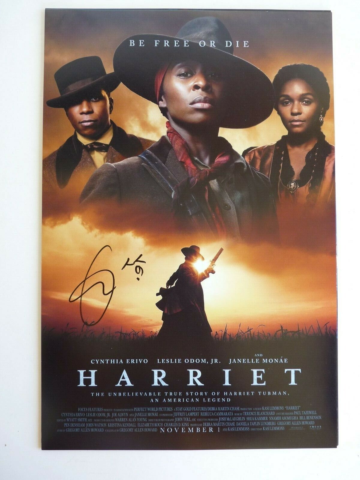 Cynthia Erivo Signed Autographed Harriet 12x18 Movie Photo Poster painting Beckett BAS Certified