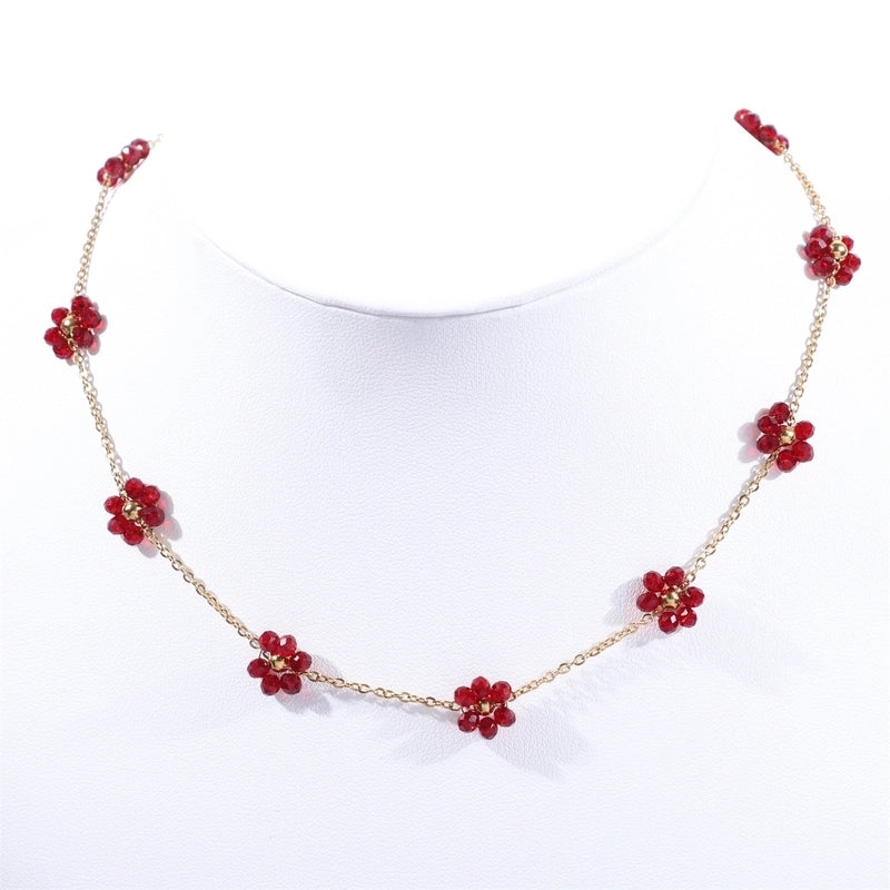 Sweet Flower Titanium Steel Bracelets In Bulk