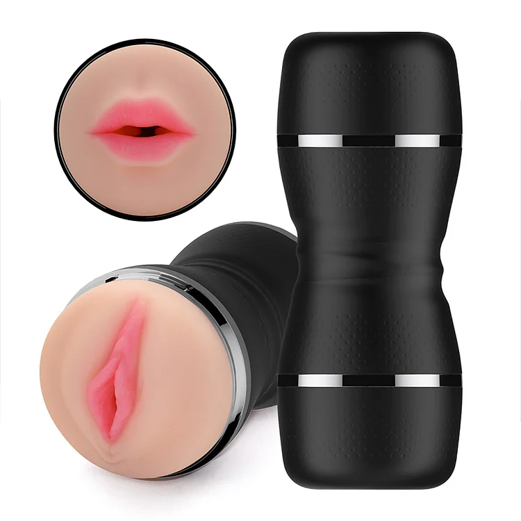 Male masturbator Double point penis training instrument