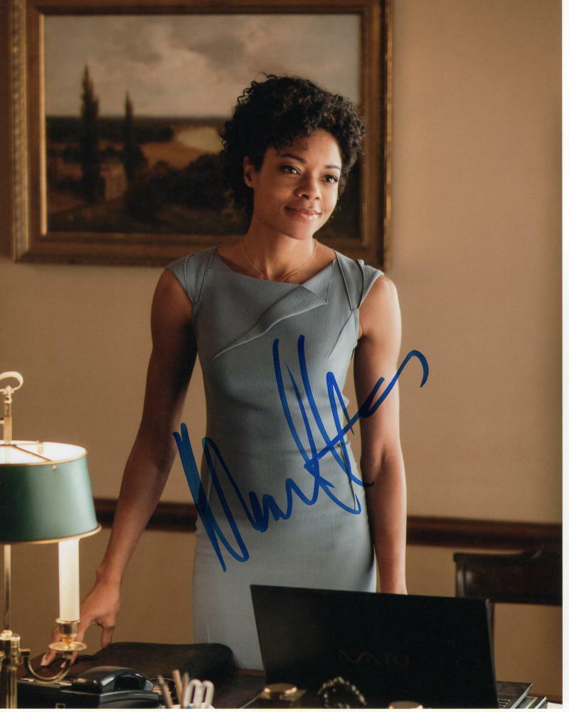 NAOMIE HARRIS SIGNED AUTOGRAPH 8X10 Photo Poster painting - SEXY, EVE MONEYPENNY, NO TIME TO DIE