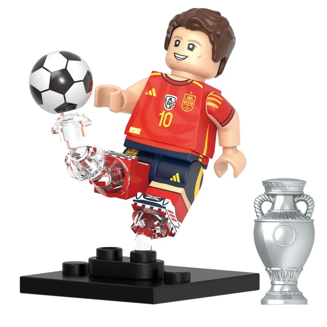 Dani Olmo (Spain) Custom Football Player Minifigure Minifigure Bricks monstertoys