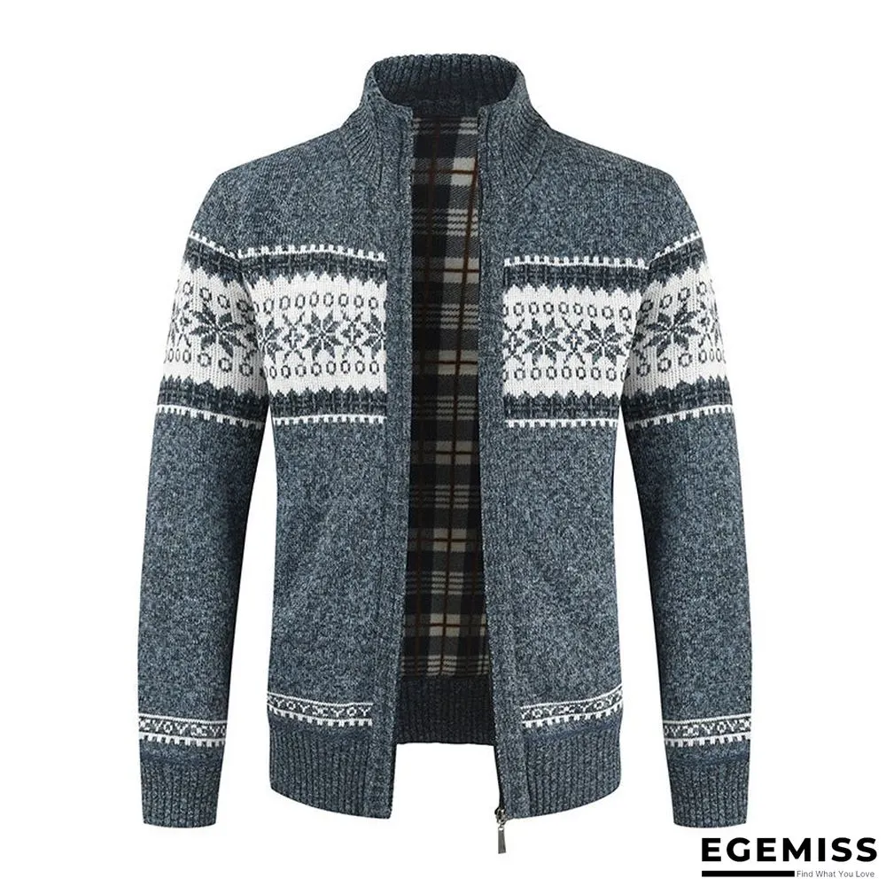 Men's Sweater With Color Matching Collar | EGEMISS