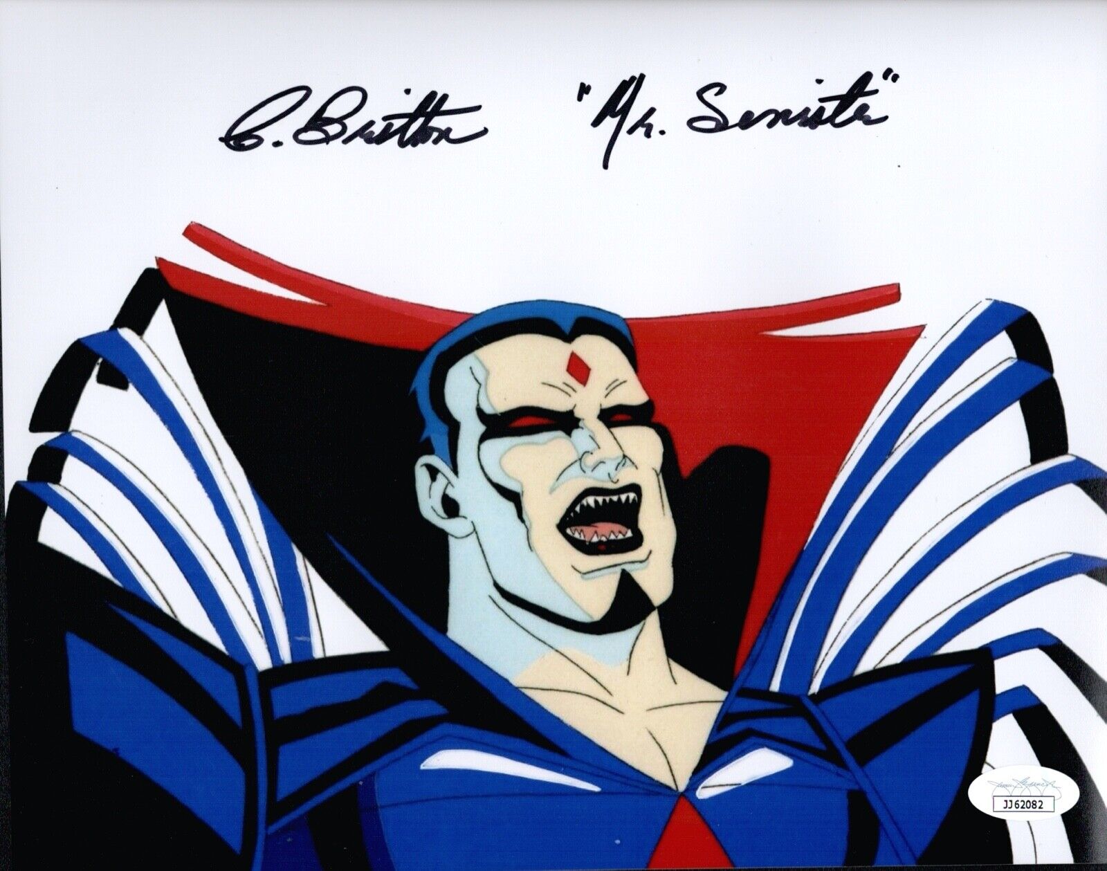 CHRIS BRITTON Signed X-MEN 8x10 Photo Poster painting MR. SINISTER Autograph JSA COA Cert