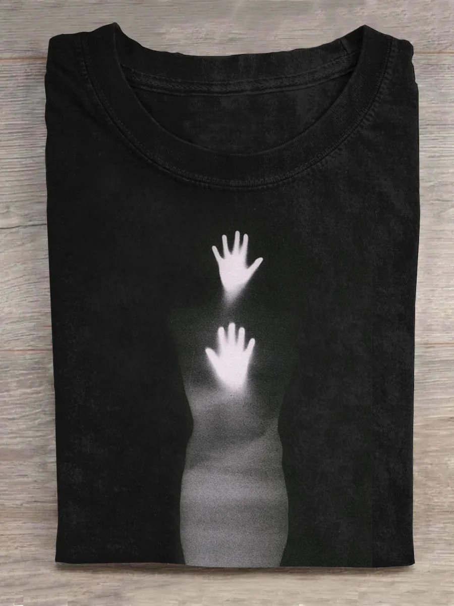 Eagerlys Reflection of Woman's Palm T-shirt Eagerlys