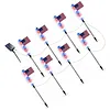 Independence Day Solar Lights with 8 Lighting Modes LED Patriotic Pathway Lights IP65 Waterproof for Outdoor Yard Garden 250th Anniversary Decor