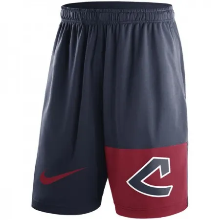 Men's Cleveland indians  Navy Cooperstown Collection Dry Fly Shorts