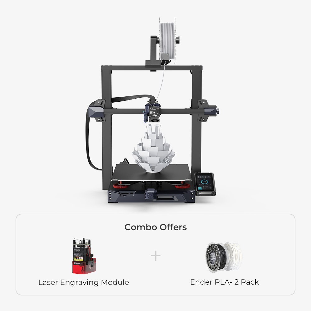 Creality Ender-3 S1 Plus 3D Printer Ender-3 S1 Pro Upgrade with 300 * 300 *  300 mm Build Volume