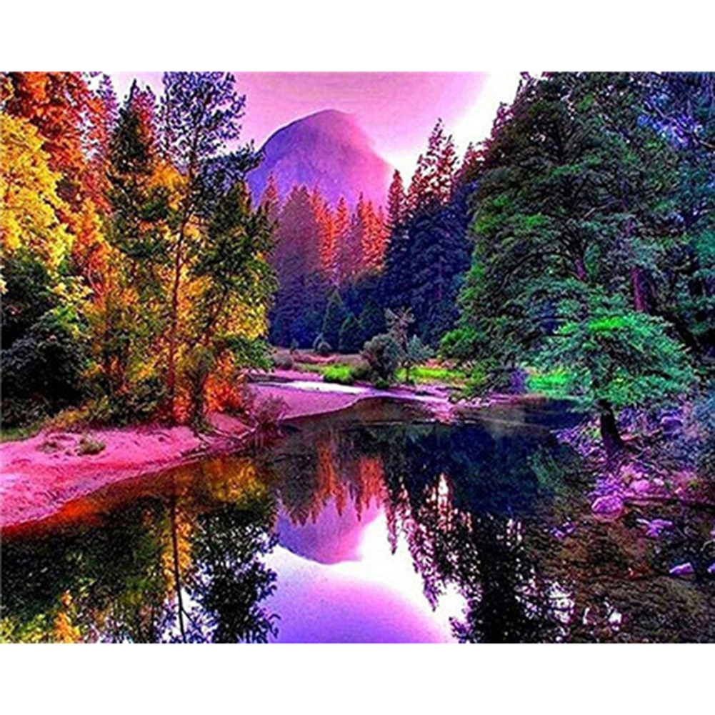 

Mountain River - Square Drill Diamond Painting - 40*50CM, 501 Original