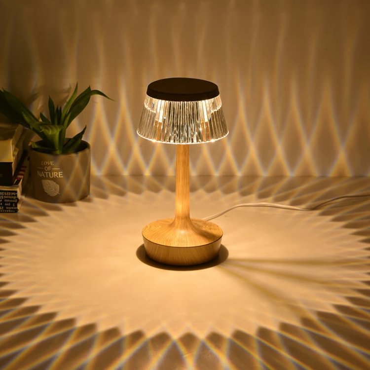 Creative Crystal Mushroom Rechargeable Table Lamp