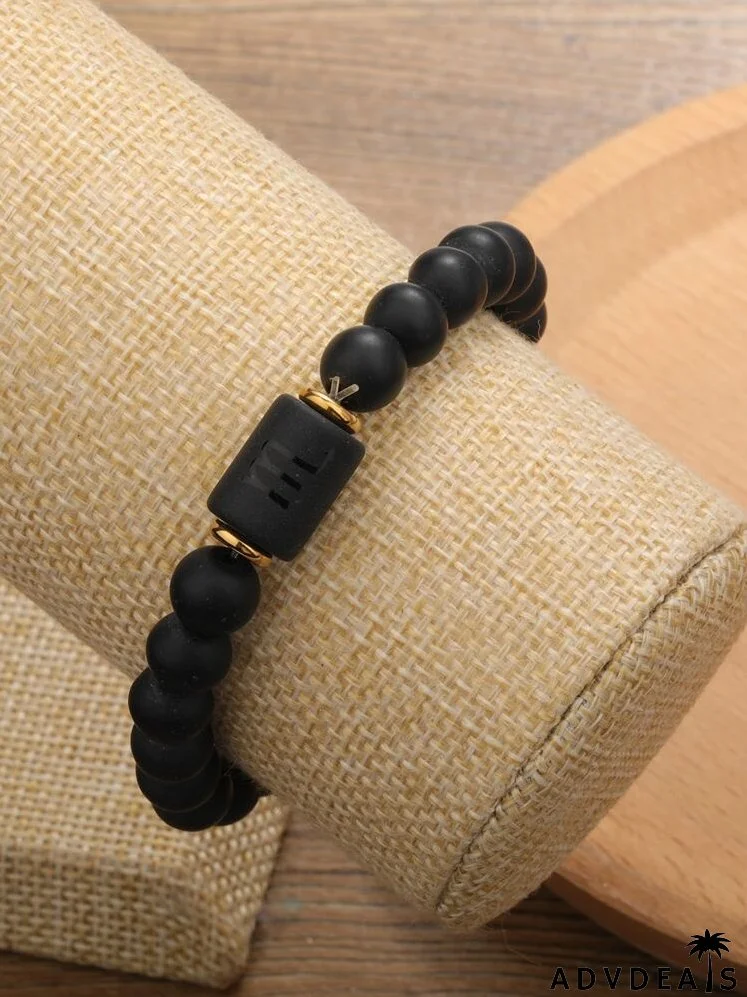 Constellation Pattern Round Beaded Bracelet