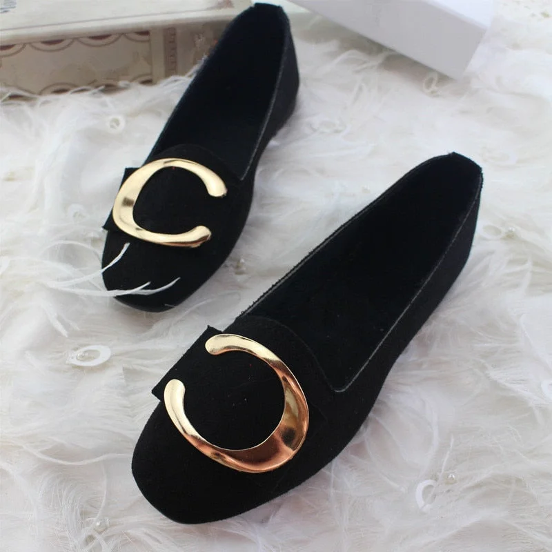 Comemore 2022 New Women Ballet Flats Shallow Shoes Woman Loafers Spring Summer Footwear Sweet Casual Ladies Flat Plus Size 42 43