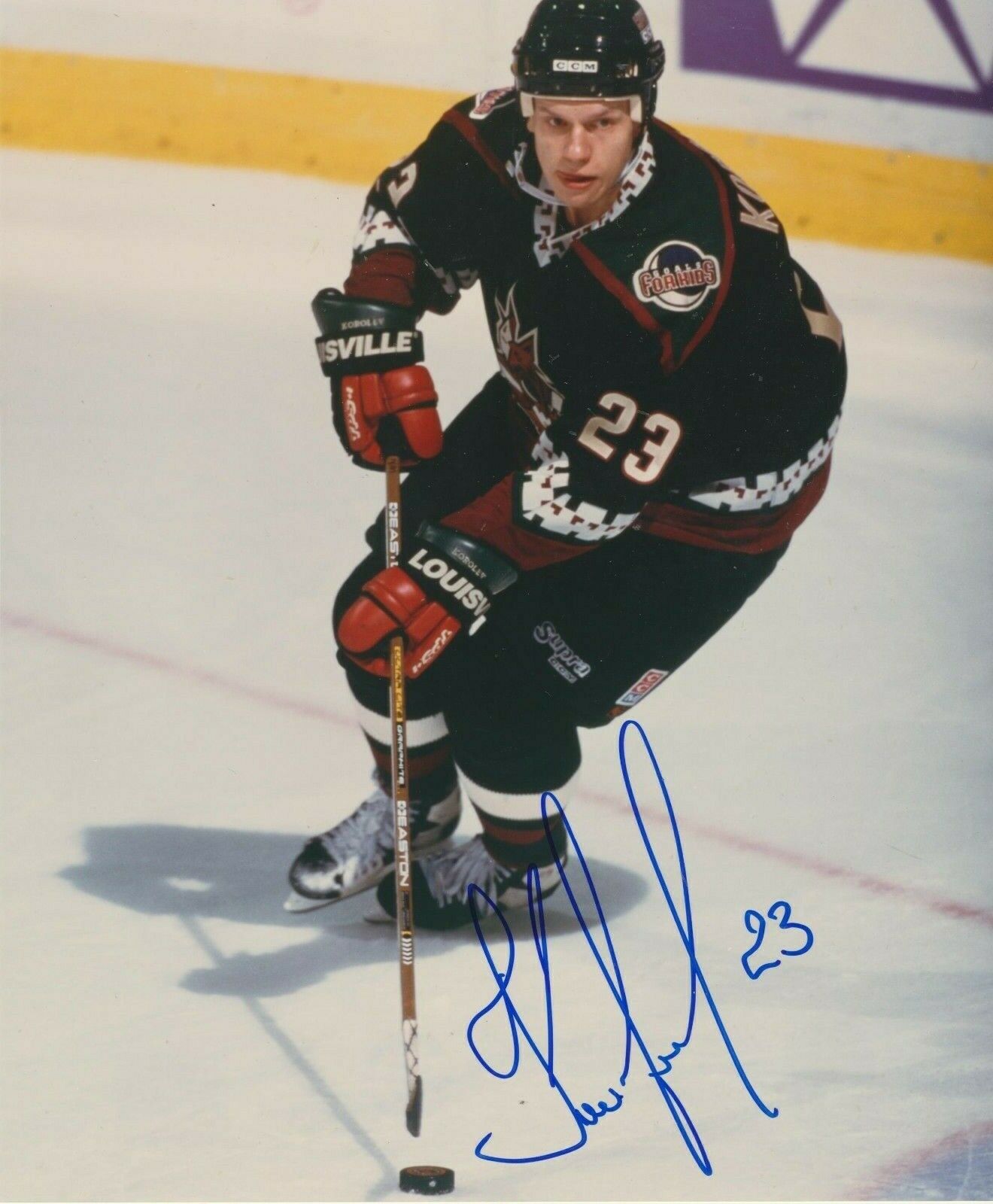 Igor Korolev Autographed 8x10 Phoenix CoyotesB719