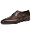 Designer Mens Derby Formal Shoes Genuine Leather