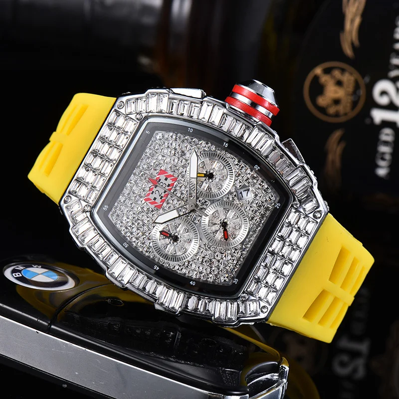 Classic dial fully iced out mechanical watches new arrivals