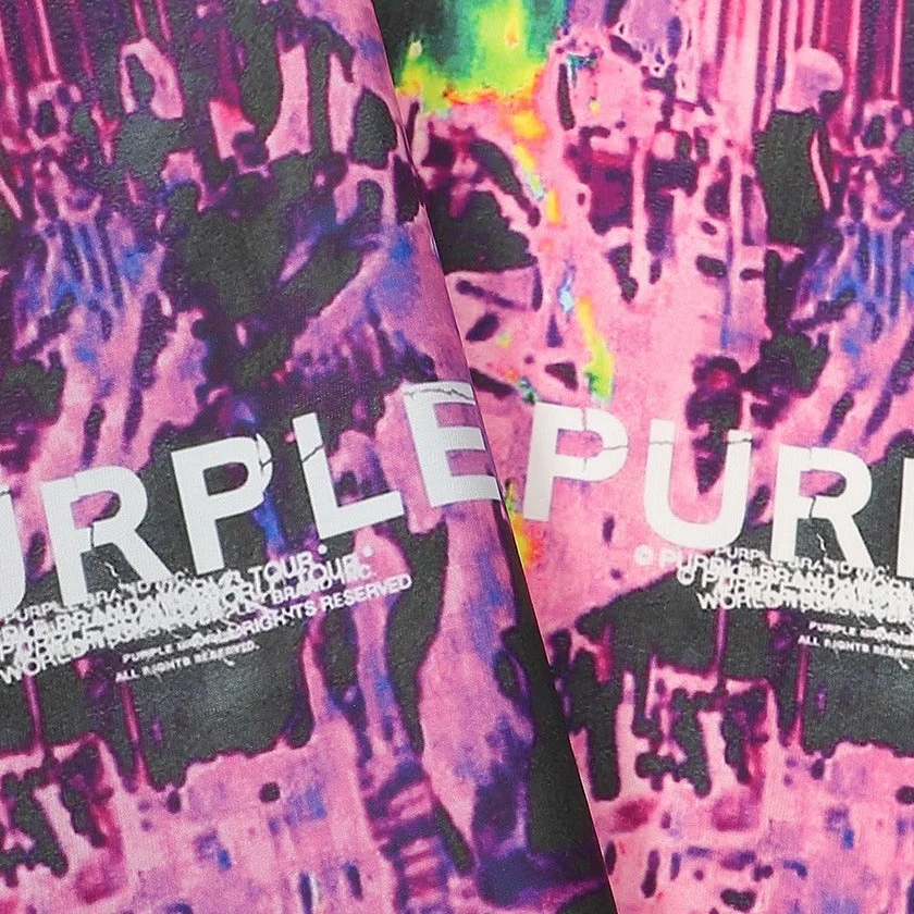 Purple 2023 new fashion T-shirt short sleeves