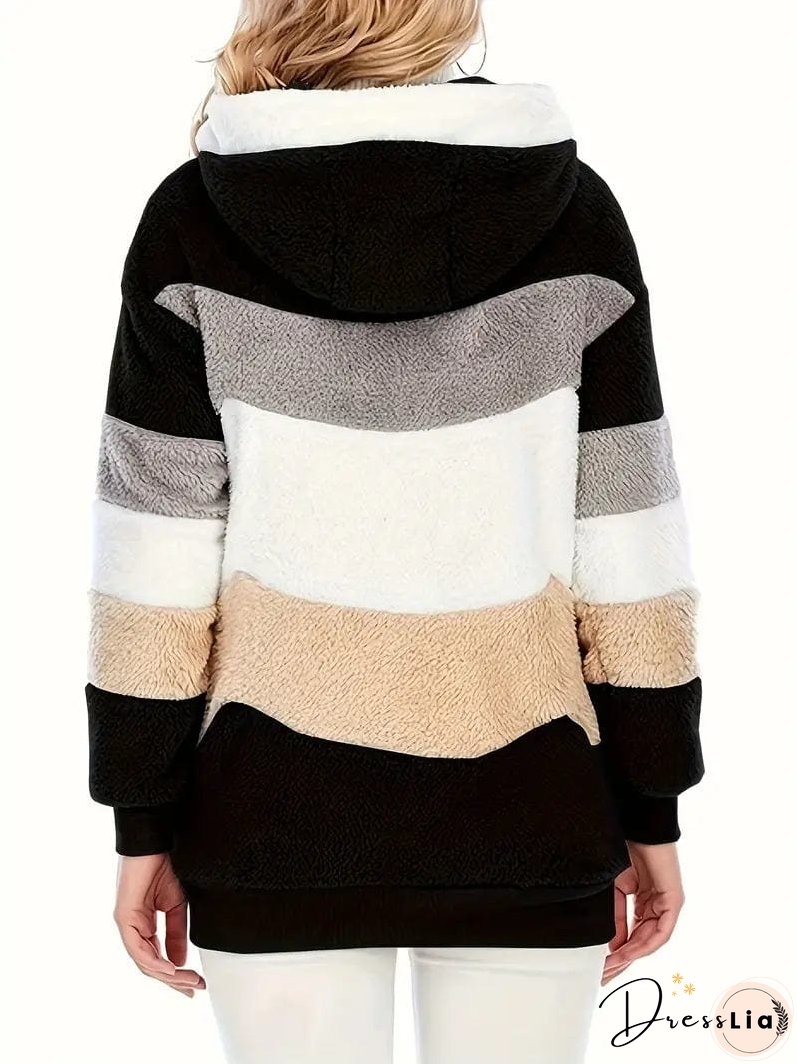 Cozy Tie-Dye Fleece Jacket for Women