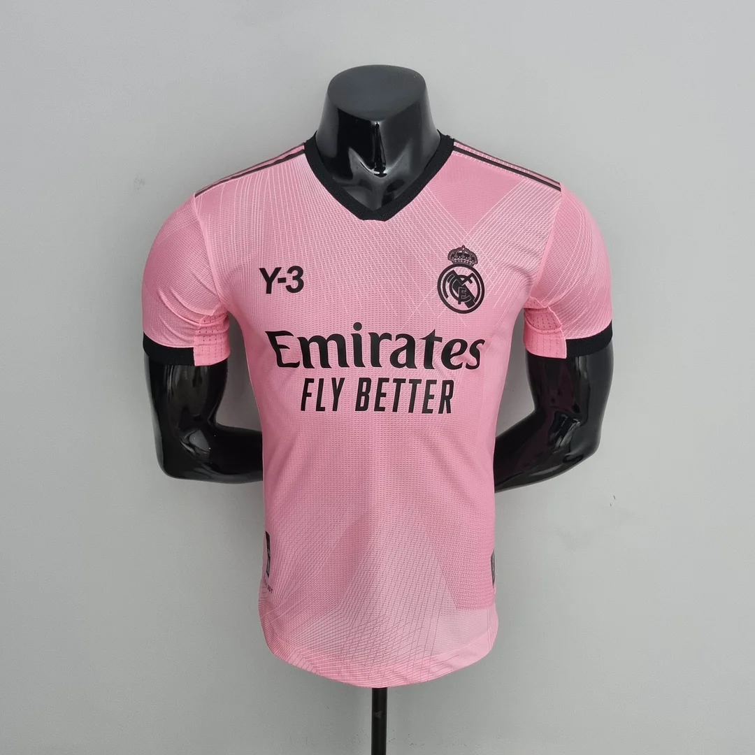 2022 player version Real Madrid Y3 Edition Pink Soccer Jersey