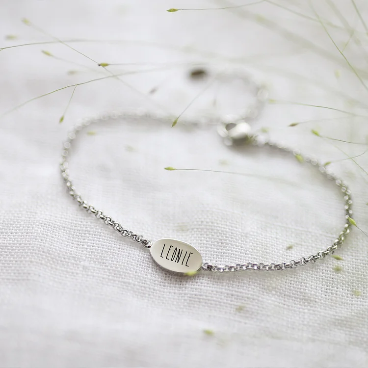 Personalisiertes 1 Name Armband für Trauzeugin mit Geschenkkarte-Hochzeit Geschenk 