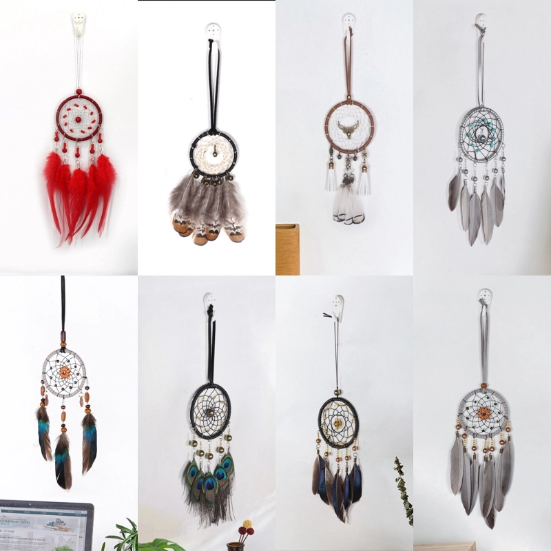 Minimalist Classic Style Geometric Cotton Thread Feather Iron Artificial Decorations