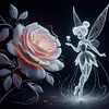Tinkerbell Rose-14CT Stamped Cross Stitch 40*40cm tapestrymarket