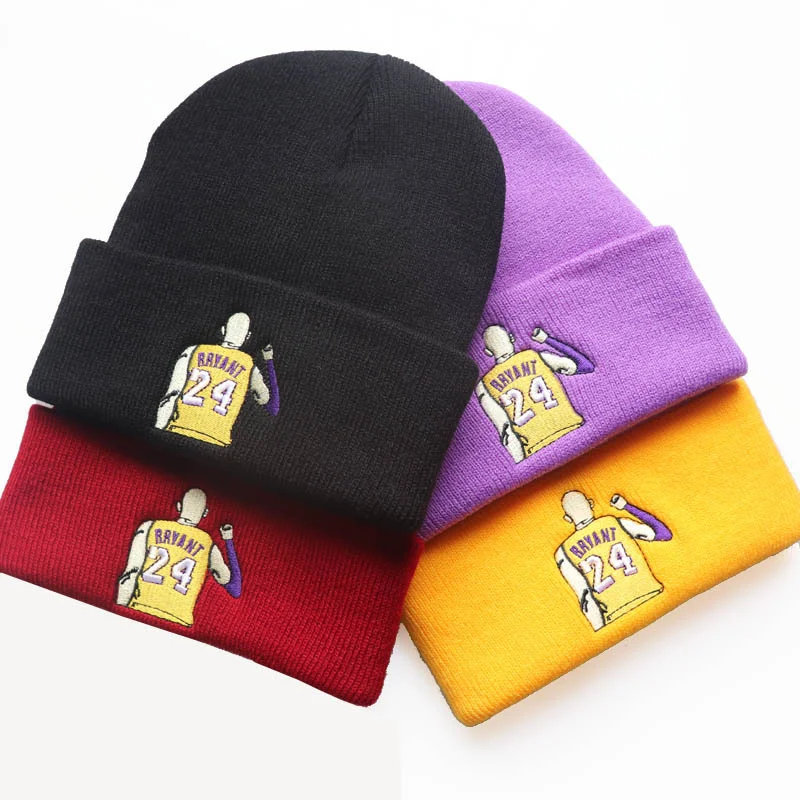  Kobe commemorative hat 24 Kobe fan embroidery Knit Beanie