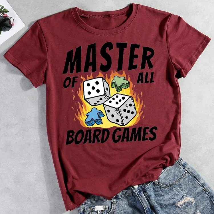 Board game Round Neck T-shirt