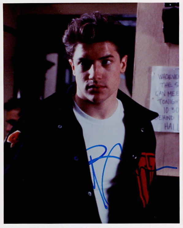 Brendan Fraser (School Ties) signed in-person 8x10 Photo Poster painting