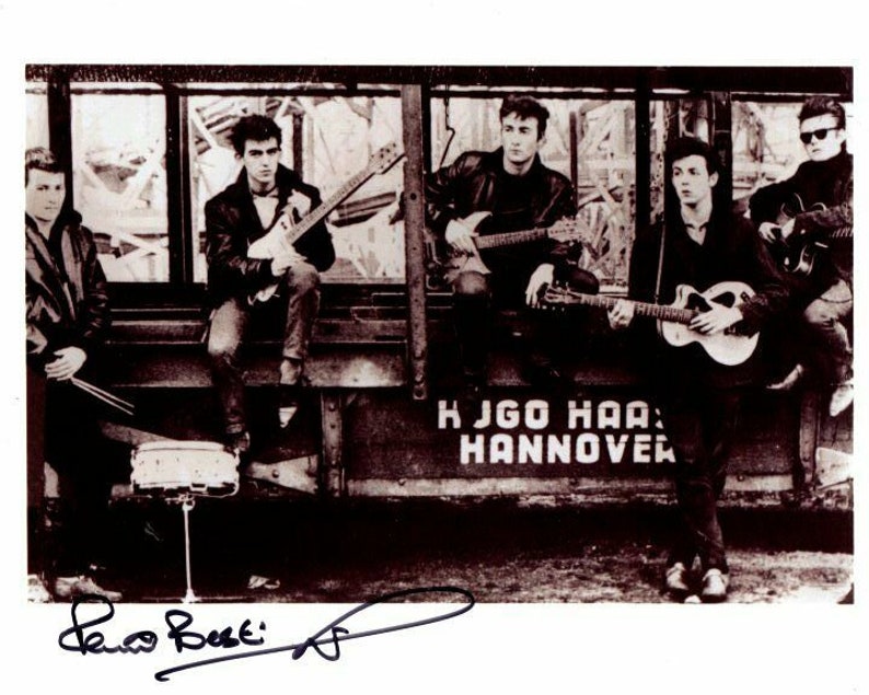 Pete best signed autographed the beatles Photo Poster painting