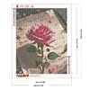 La Rose-Peinture Diamant Ronde Compl&egrave;te-40*50CM