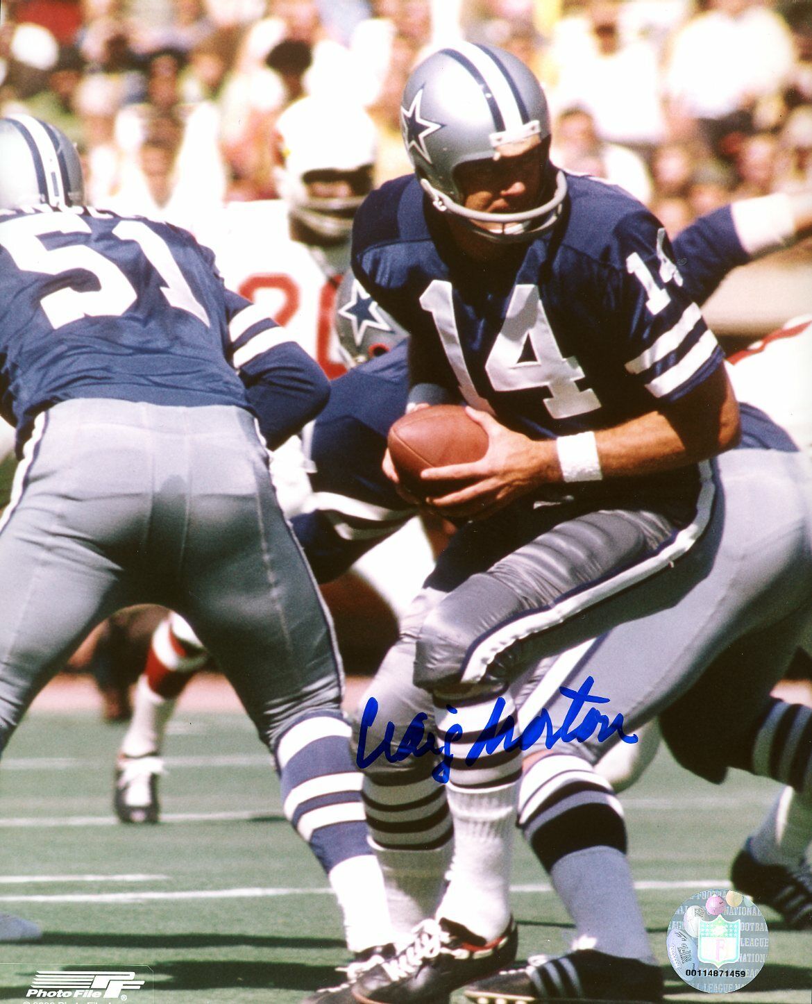 Craig Morton autographed 8x10 Dallas Cowboys In Person #3