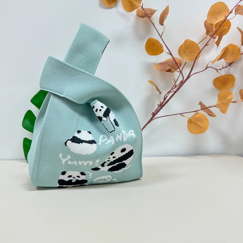 Gift Packaging Handbag Casual Knitted Handbag Woven Bag Multi-pattern Style Knitted Bag For Women